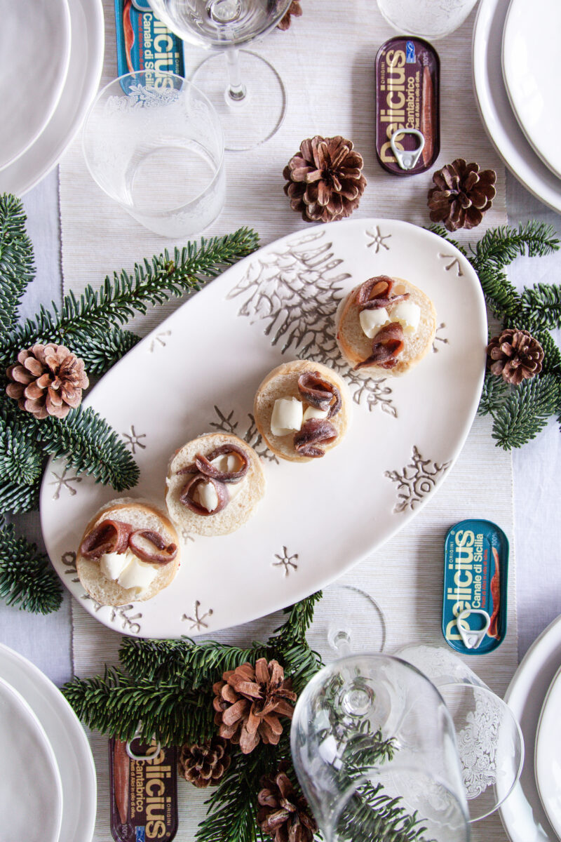 Mini panettoni gastronomici con alici Delicius